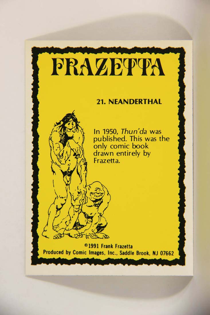 Frazetta 1991 Artwork Trading Card #21 Neanderthal L013760