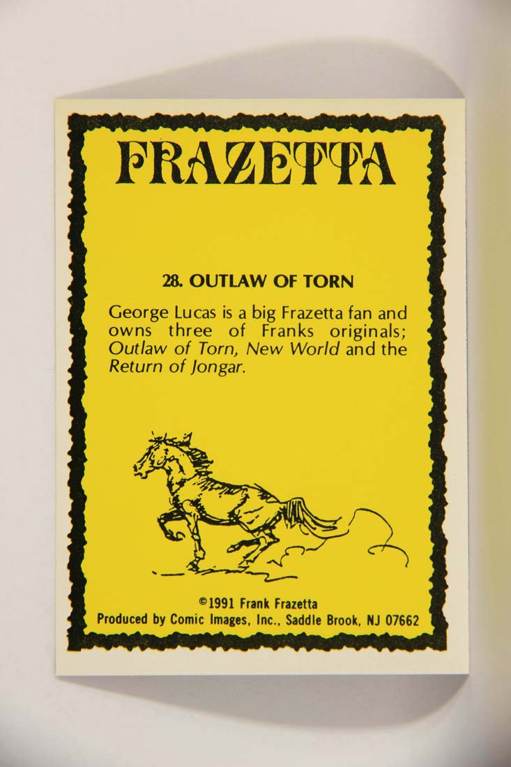 Frazetta 1991 Artwork Trading Card #28 Outlaw Of Torn L013767