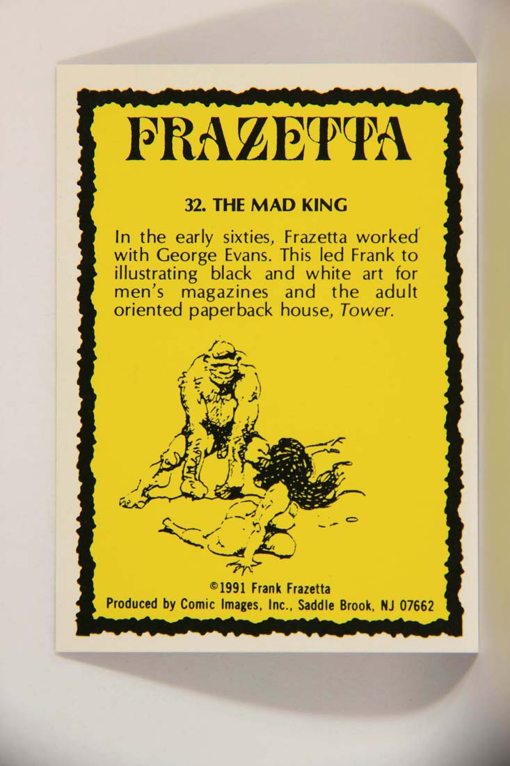 Frazetta 1991 Artwork Trading Card #32 The Mad King L013771