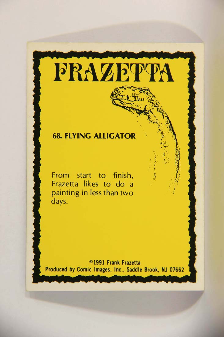 Frazetta 1991 Artwork Trading Card #68 Flying Alligator L013807