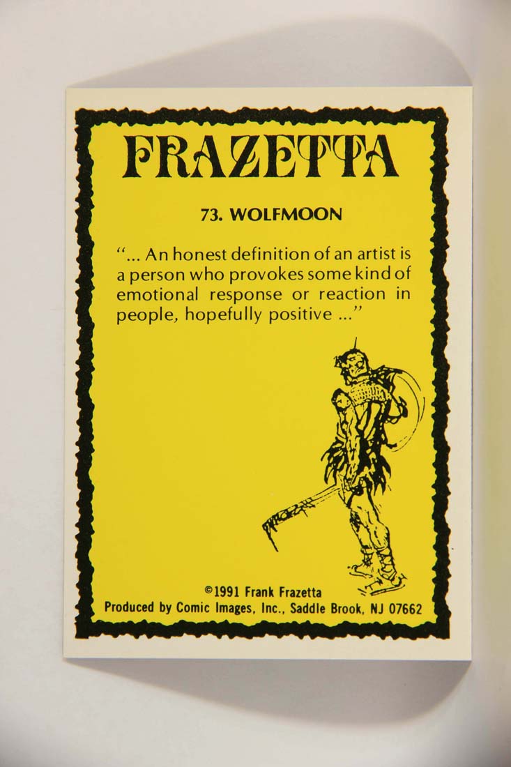 Frazetta 1991 Artwork Trading Card #73 Wolfmoon L013812