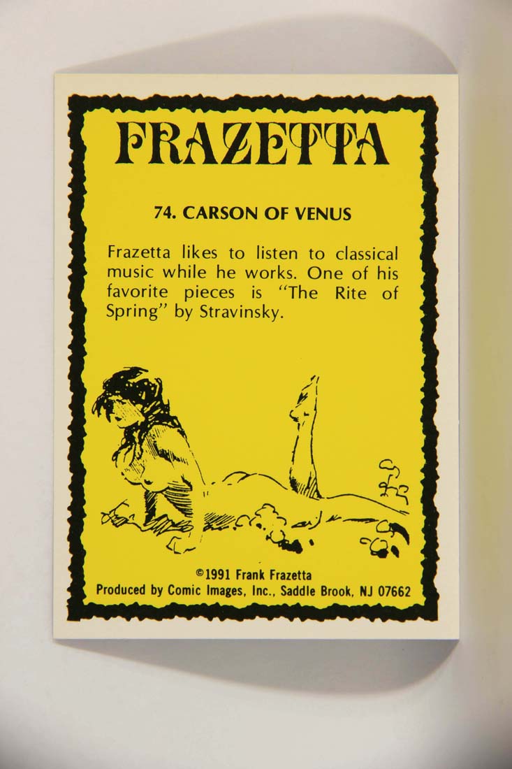 Frazetta 1991 Artwork Trading Card #74 Carson Of Venus L013813