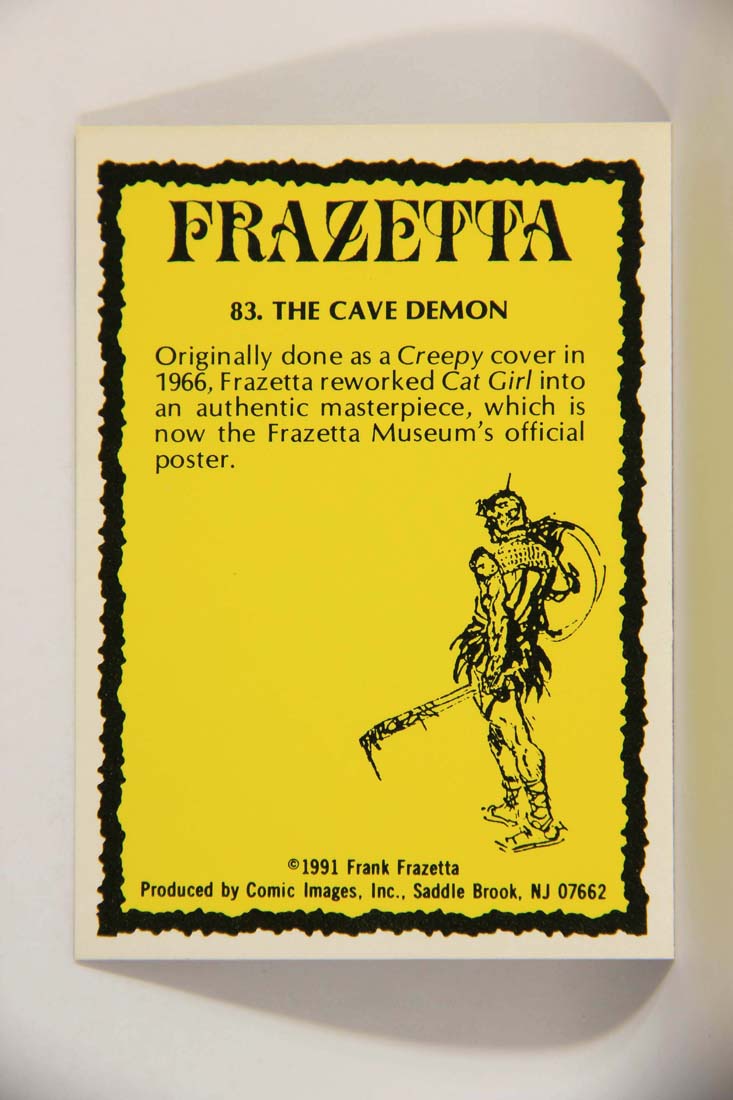 Frazetta 1991 Artwork Trading Card #83 The Cave Demon L013822