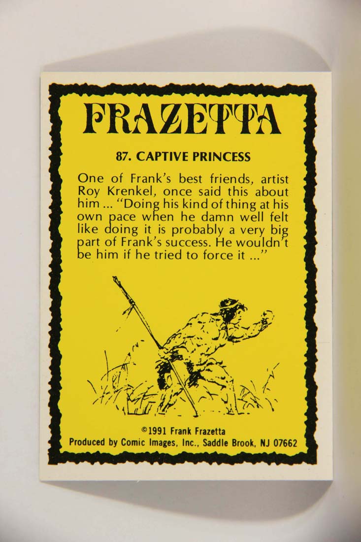 Frazetta 1991 Artwork Trading Card #87 Captive Princess L013826