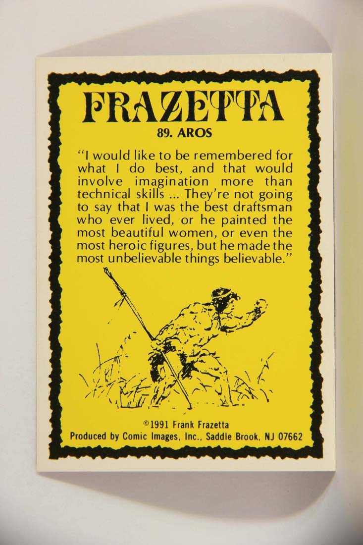 Frazetta 1991 Artwork Trading Card #89 Aros L013828