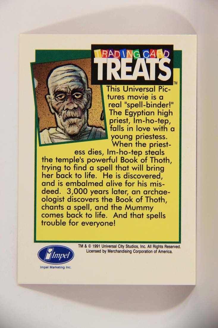 The Mummy Universal Monsters 1991 Vintage Treats Impel Trading Card ENG L013836