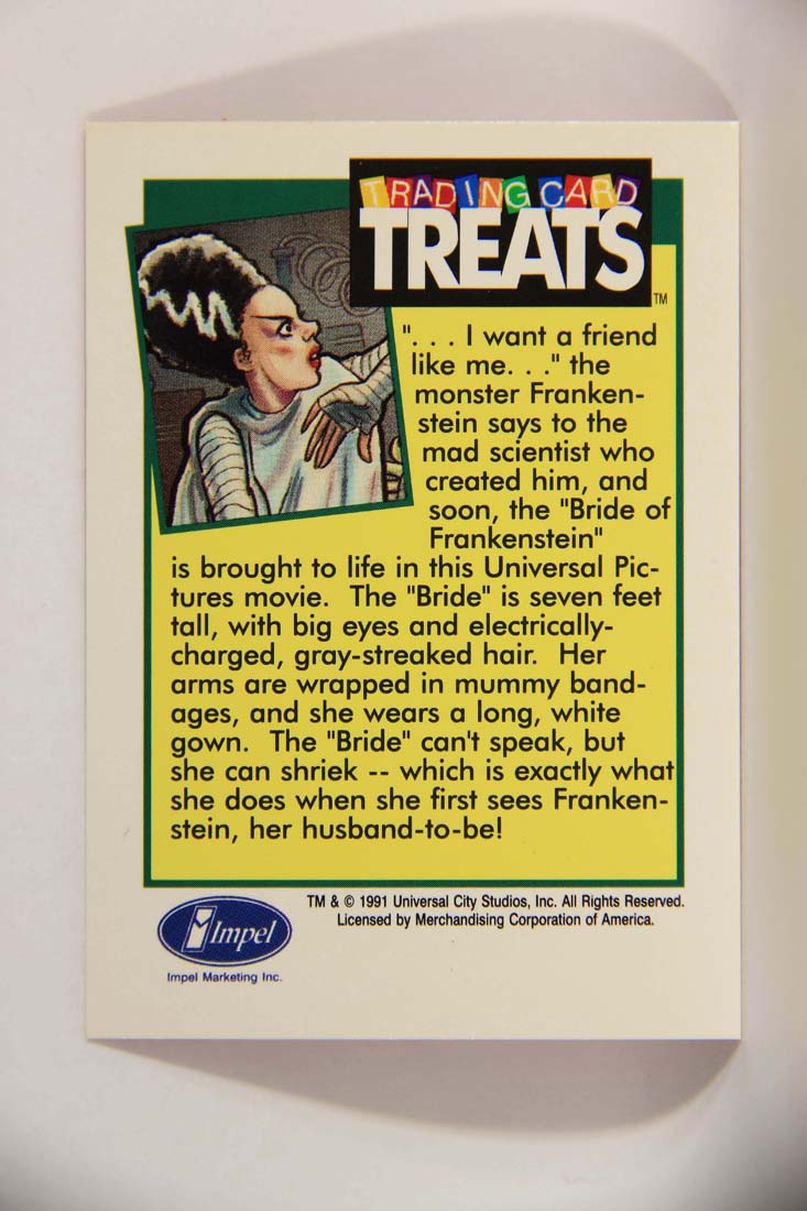 The Bride Of Frankenstein Universal Monsters 1991 Vintage Treats Impel Trading Card L013838