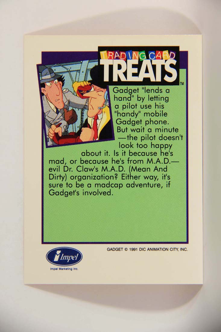 Inspector Gadget TV Series Treats 1991 Trading Safety Gadget Lends A Hand ENG L013857