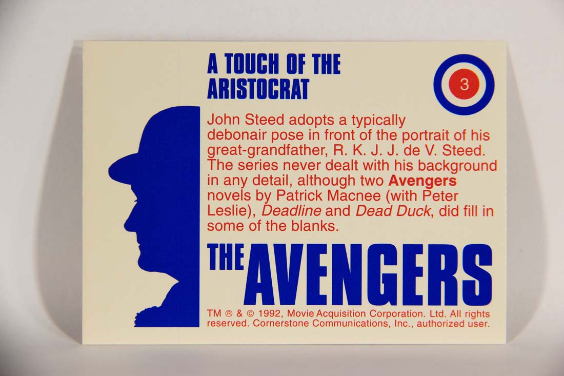 The Avengers TV Series 1992 Trading Card #3 A Touch Of The Aristocrat L013868