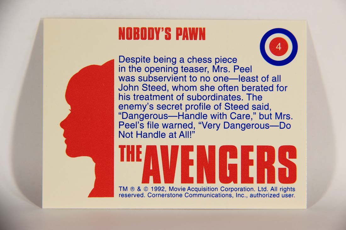 The Avengers TV Series 1992 Trading Card #4 Nobody's Pawn L013869