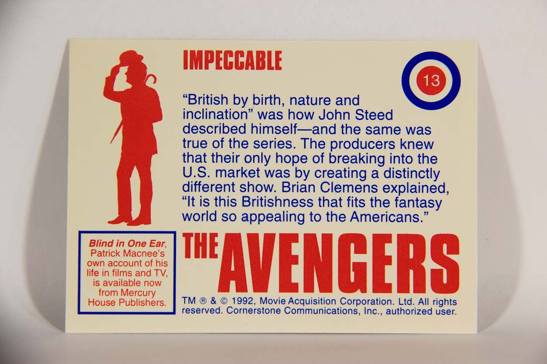 The Avengers TV Series 1992 Trading Card #13 Impeccable L013878