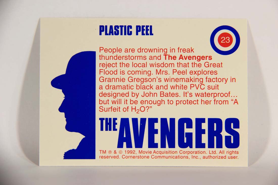 The Avengers TV Series 1992 Trading Card #23 Plastic Peel L013888