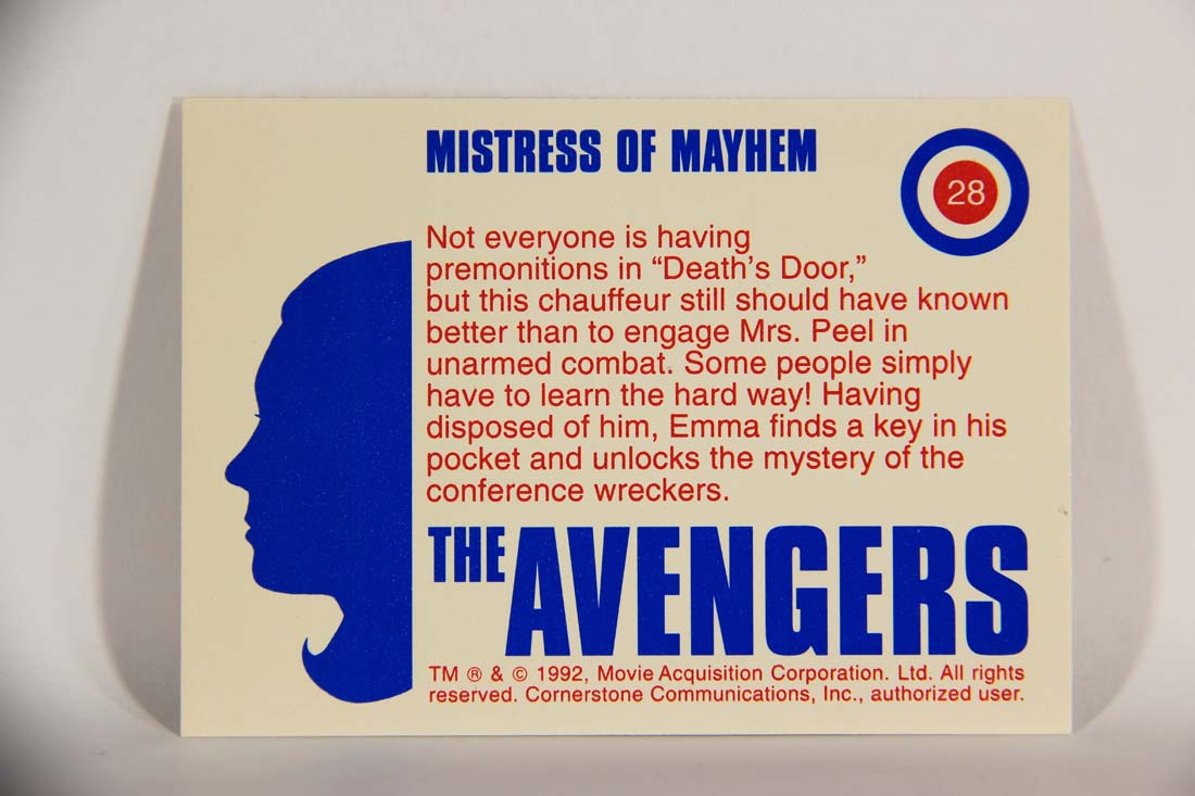 The Avengers TV Series 1992 Trading Card #28 Mistress Of Mayhem L013893