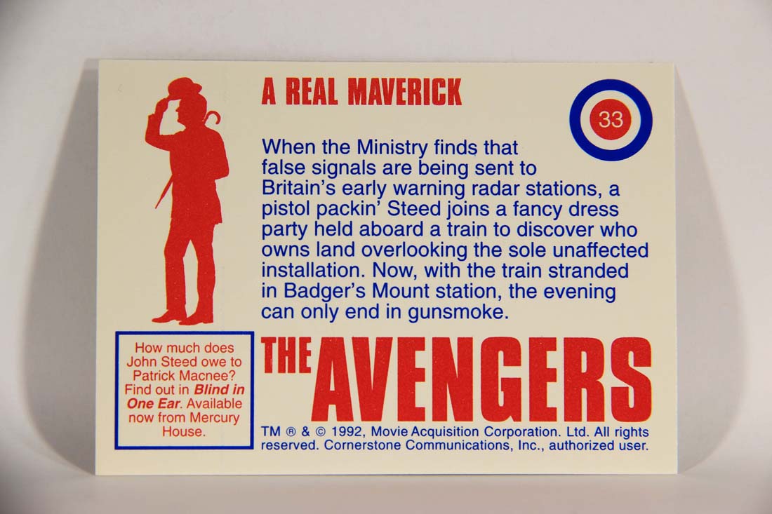 The Avengers TV Series 1992 Trading Card #33 A Real Maverick L013898