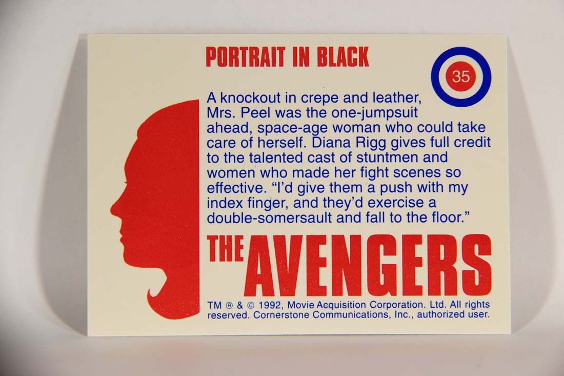 The Avengers TV Series 1992 Trading Card #35 Portrait In Black L013900