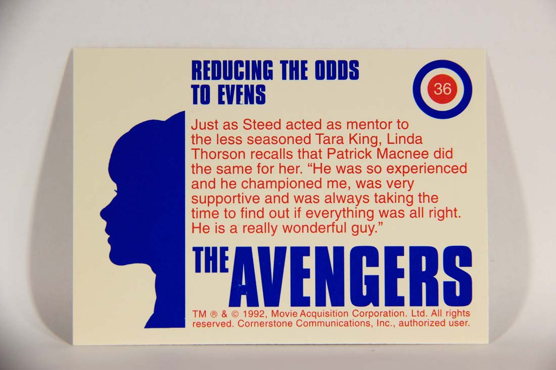 The Avengers TV Series 1992 Trading Card #36 Reducing The Odds To Evens L013901