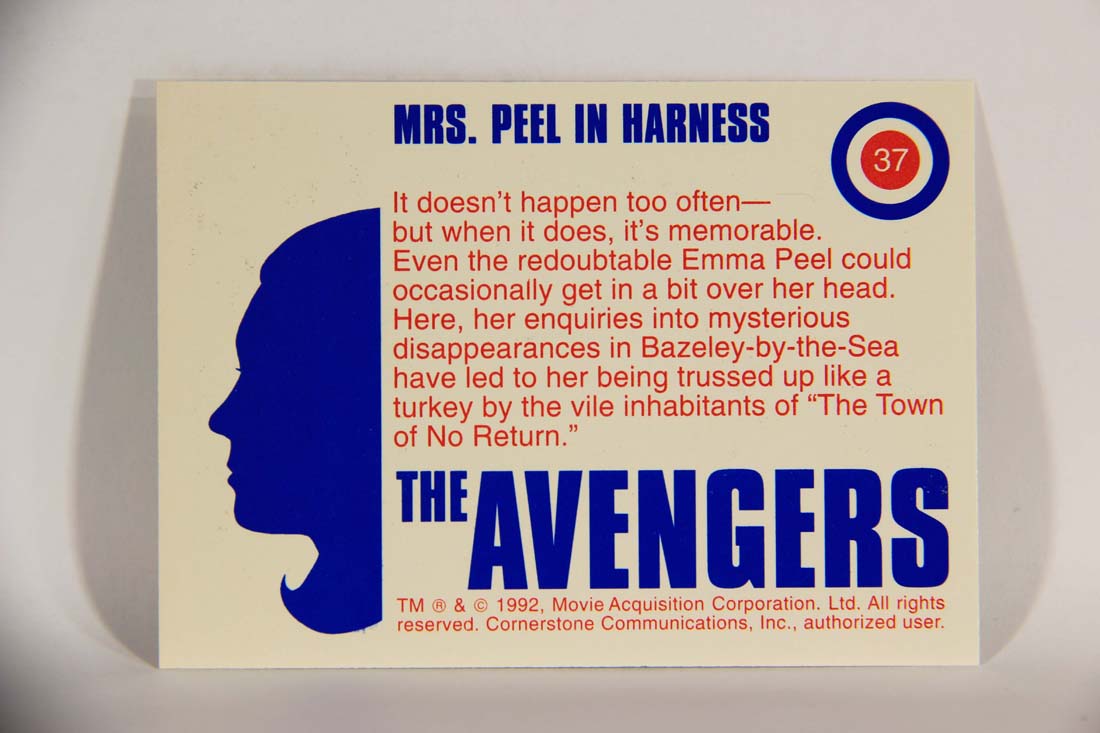 The Avengers TV Series 1992 Trading Card #37 Mrs. Peel In Harness L013902