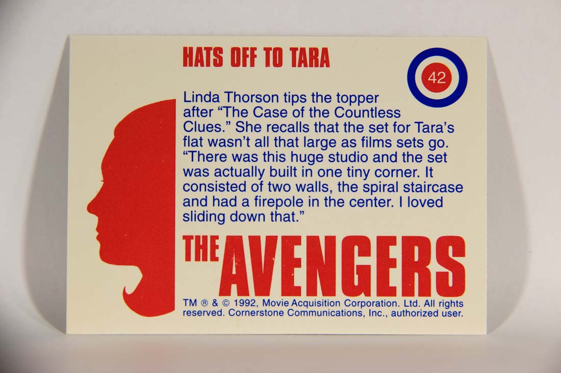 The Avengers TV Series 1992 Trading Card #42 Hats Off To Tara L013907