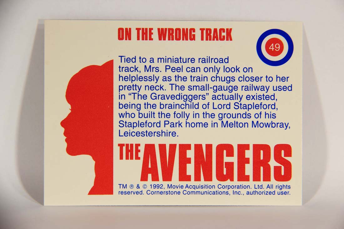 The Avengers TV Series 1992 Trading Card #49 On The Wrong Track L013914
