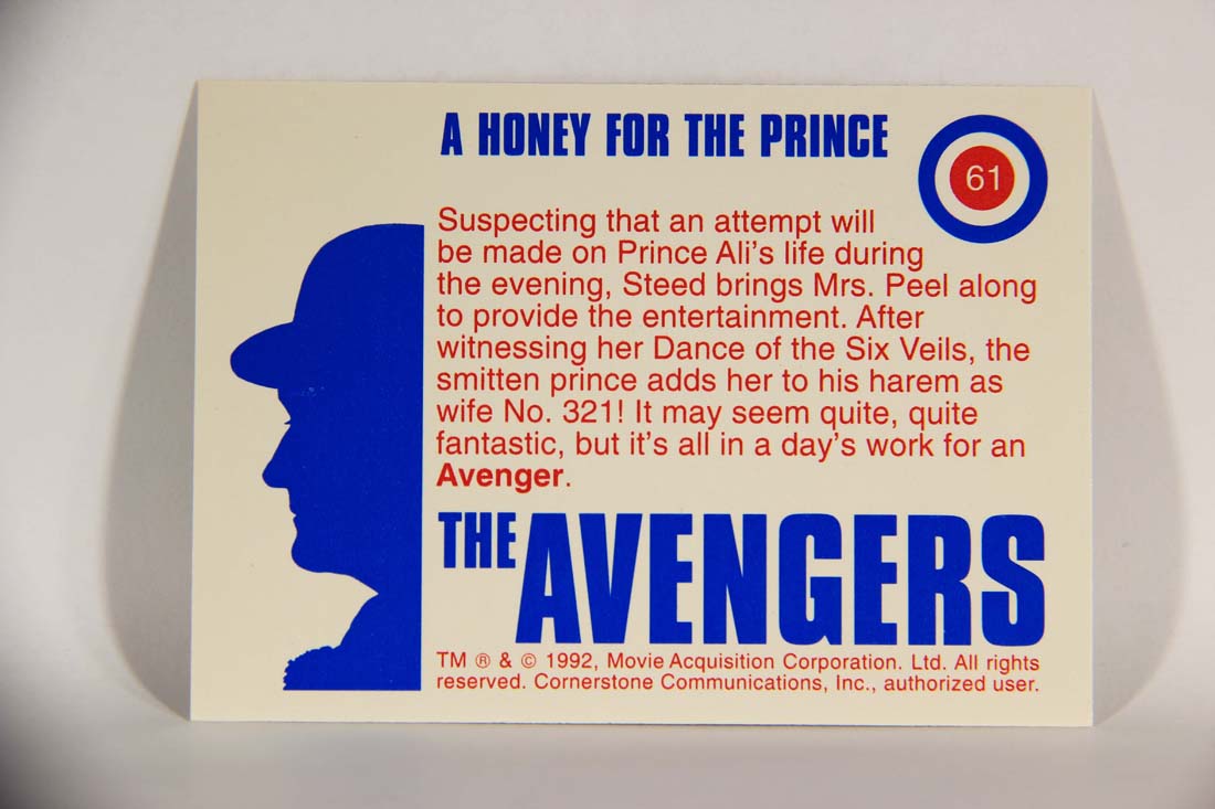 The Avengers TV Series 1992 Trading Card #61 A Honey For The Prince L013926