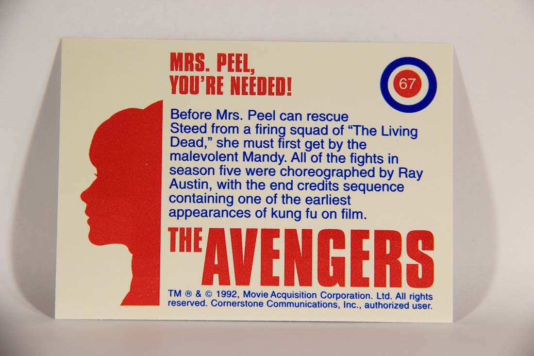The Avengers TV Series 1992 Trading Card #67 Mrs Peel You're Needed L013932