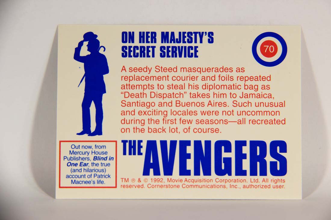 The Avengers TV Series 1992 Trading Card #70 On Her Majesty's Secret Service L013935