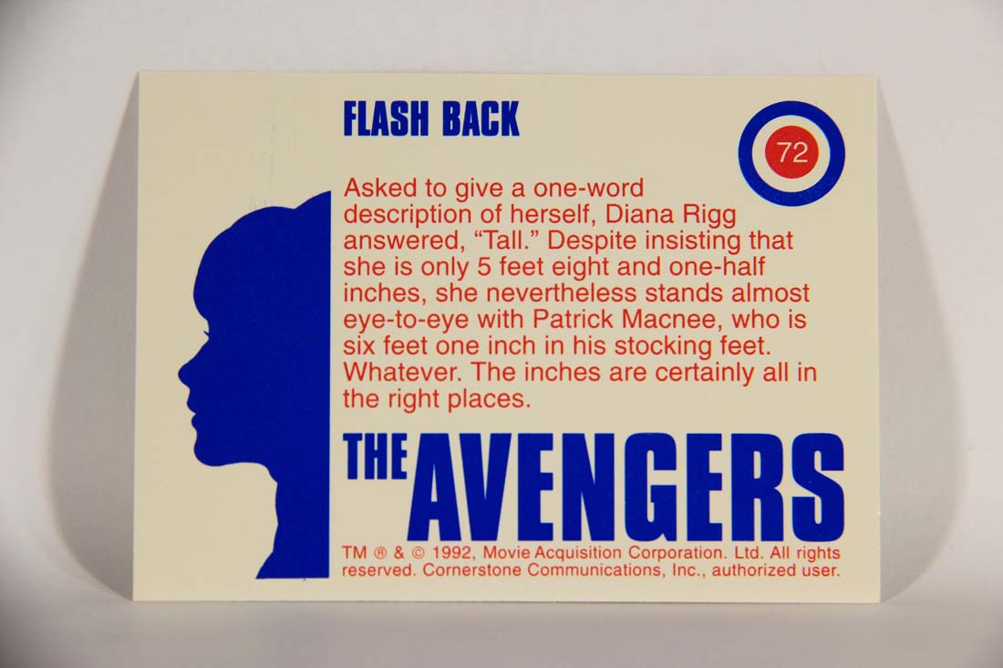 The Avengers TV Series 1992 Trading Card #72 Flash Back L013937