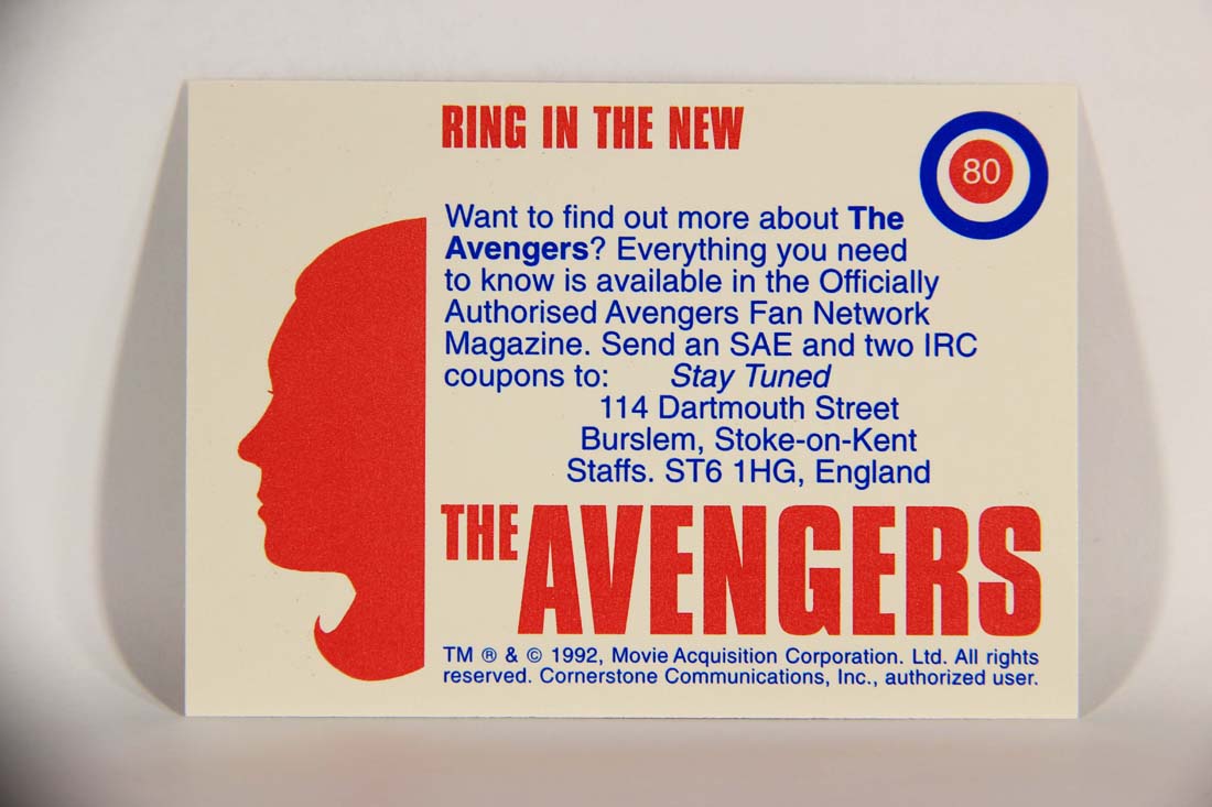 The Avengers TV Series 1992 Trading Card #80 Ring In The New L013945