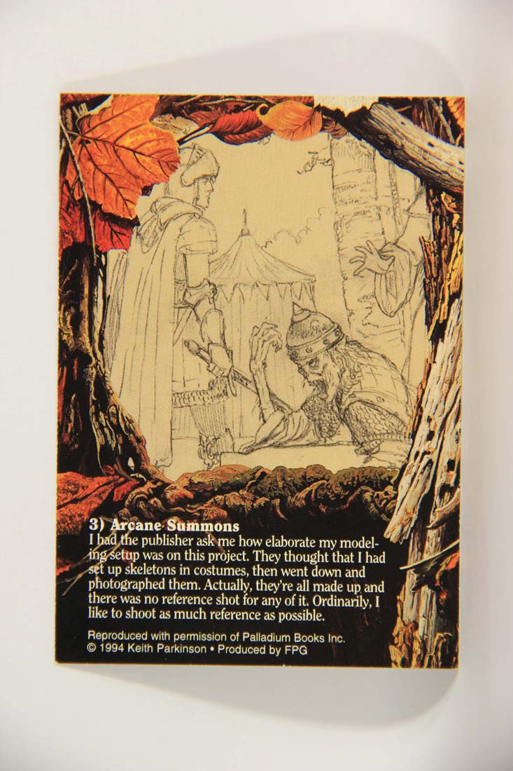 Keith Parkinson 1994 Artwork Trading Card #3 Arcane Summons L013949