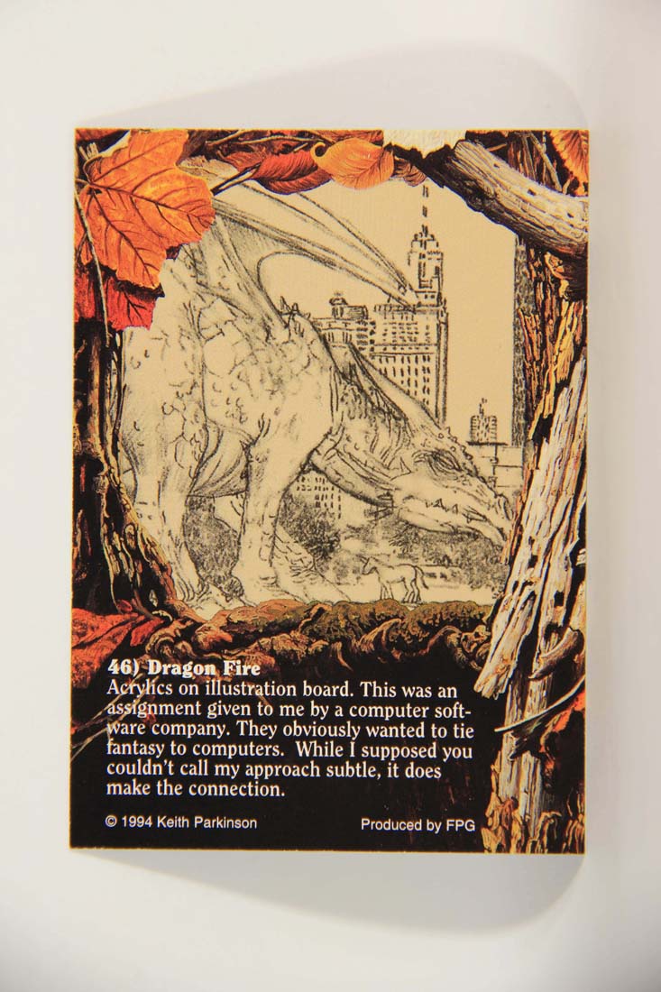 Keith Parkinson 1994 Artwork Trading Card #46 Dragon Fire L013992