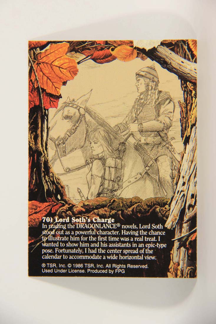 Keith Parkinson 1994 Artwork Trading Card #70 Lord Soth's Charge L014016