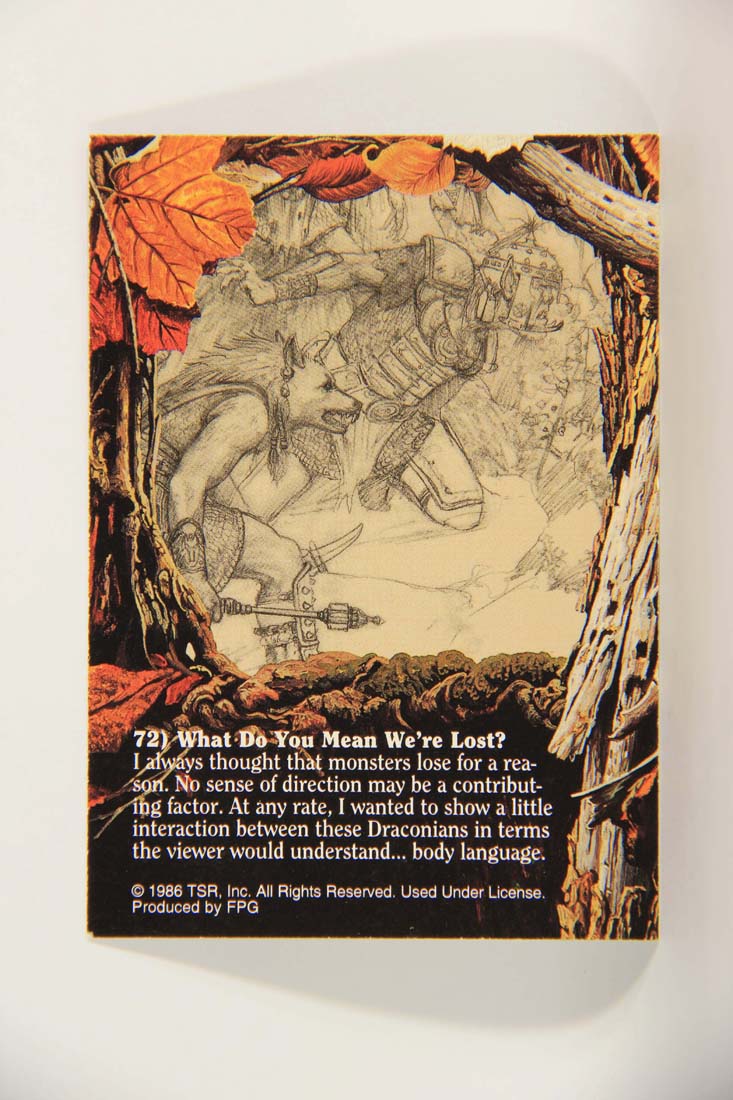 Keith Parkinson 1994 Artwork Trading Card #72 What Do You Mean We're Lost L014018