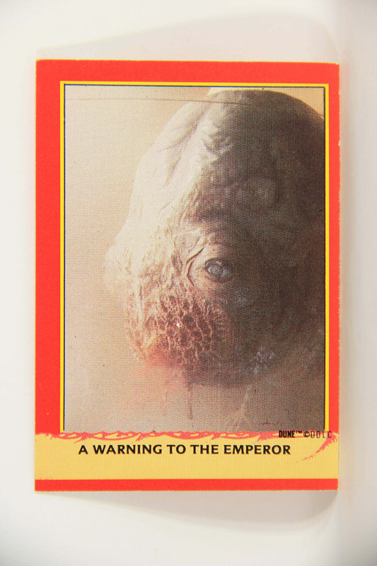 Dune 1984 Trading Card #7 A Warning To The Emperor L014312