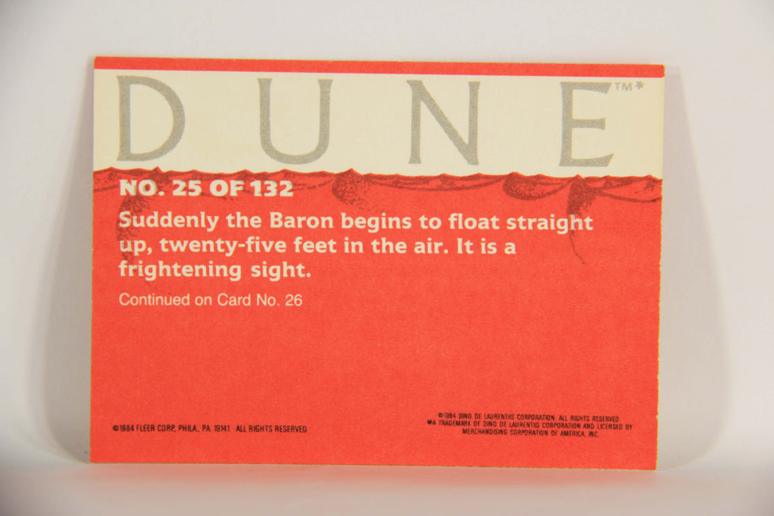 Dune 1984 Trading Card #25 Baron Harkonnen Floats Away L014330