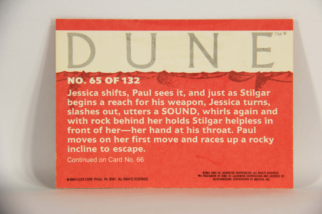 Dune 1984 Trading Card #65 Lady Jessica Uses The Weirding Way L014370