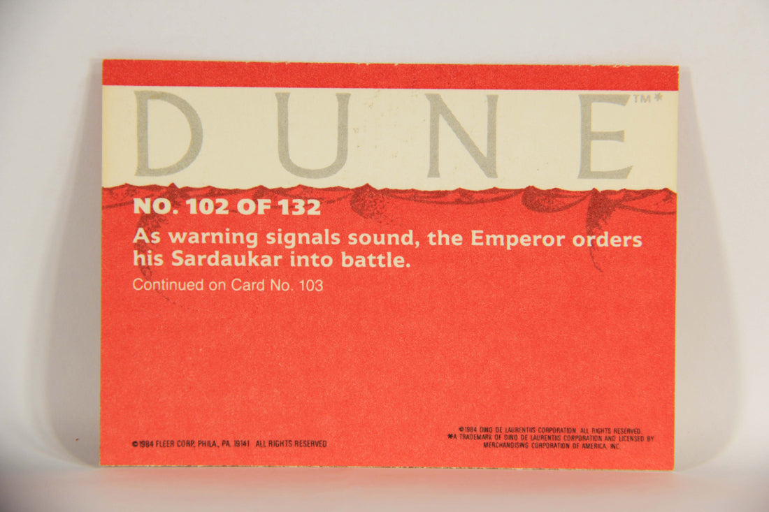 Dune 1984 Trading Card #102 Release The Sardaukar L014407