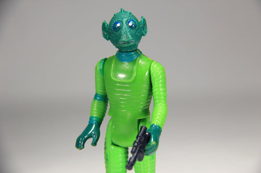 Star Wars Greedo 1978 Vintage Action Figure DAMAGED Hong Kong COO II-1a Smile L015118