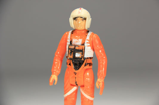 Star Wars Luke Skywalker X-Wing Pilot 1978 Figure DAMAGED Hong Kong COO II-1d Kader L015123