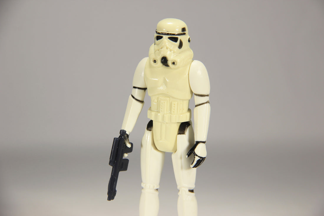Star Wars Stormtrooper 1977 Action Figure YELLOWISH Hong Kong COO III-1a Unitoy L015742