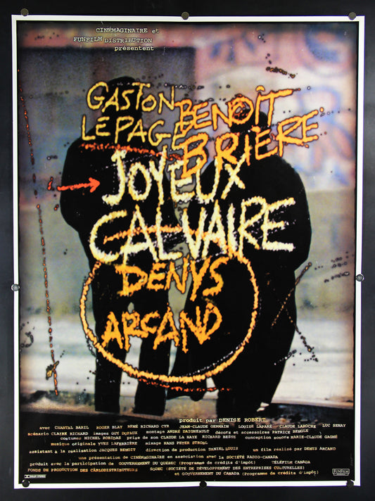 Joyeux Calvaire 1996 Rare Movie Poster Rolled 27 x 36 Denys Arcand L015925