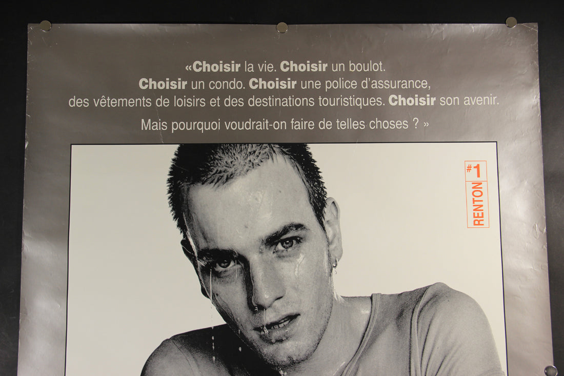 Trainspotting 1996 Movie Poster Rolled 27 x 39 Rare French Canada Ferrovipathes L015936