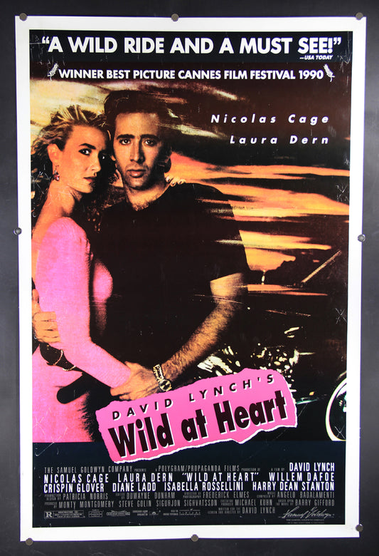 Wild At Heart 1990 Movie Poster Rolled 27 x 41 David Lynch Nicolas Cage L015940