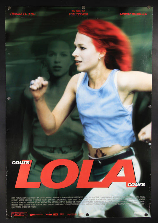 Lola Rennt 1998 Movie Poster Rolled 27 x 39 Rare French Version Cours Lola Cours L015942