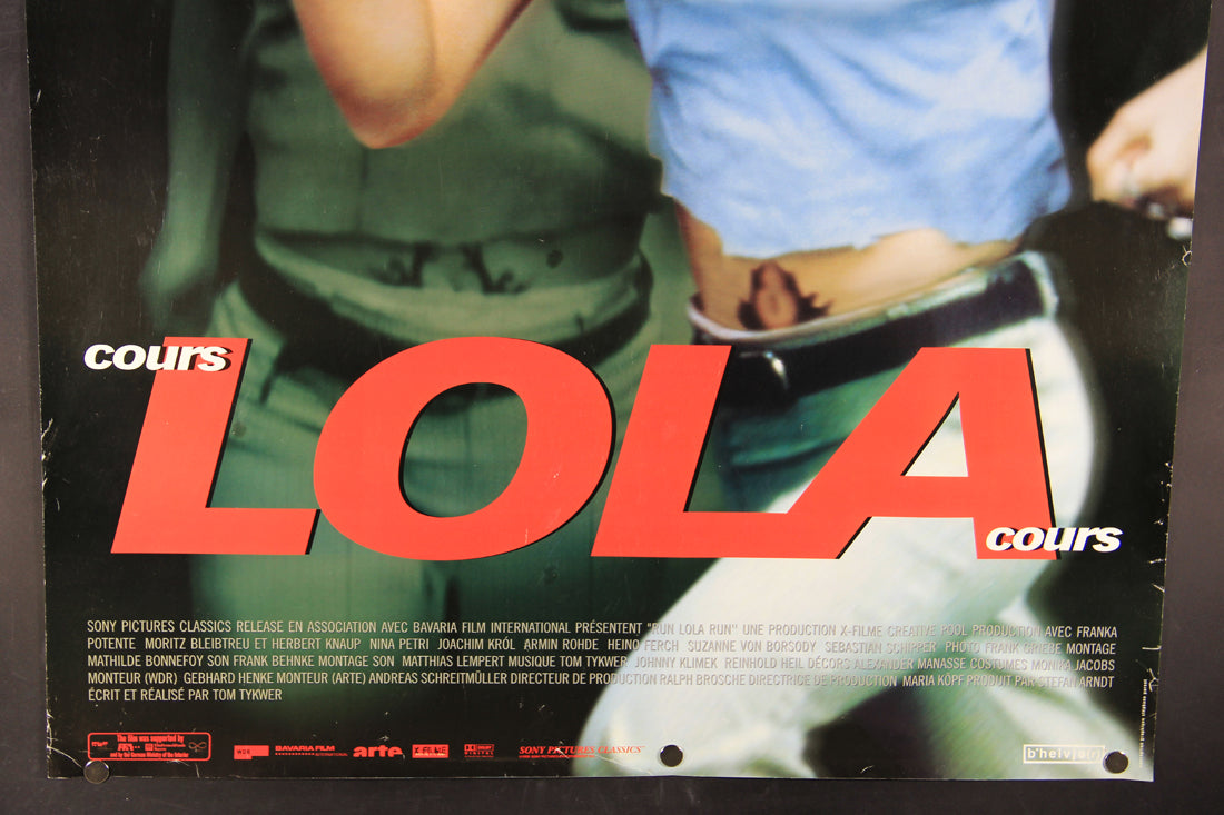 Lola Rennt 1998 Movie Poster Rolled 27 x 39 Rare French Version Cours Lola Cours L015942