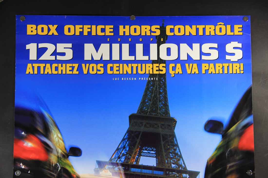 Taxi 2 Movie Poster 2000 Rolled 27 x 39 France Samy Naceri Bernard Farcy L015944