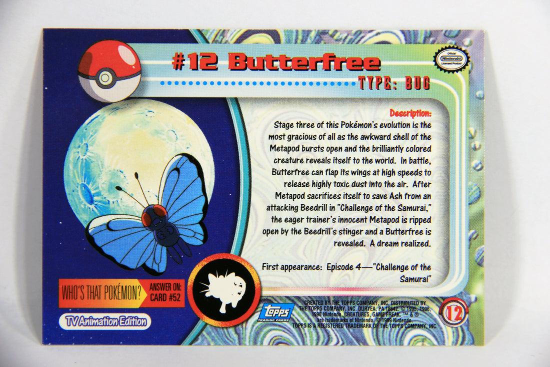 Pokmon Card Butterfree #12 TV Animation Blue Logo 1st Print ENG L0159 AGS Collectibles Pokmon Card Butterfree #12 TV Animation Blue Logo 1st Print ENG L0159 AGS Collectibles