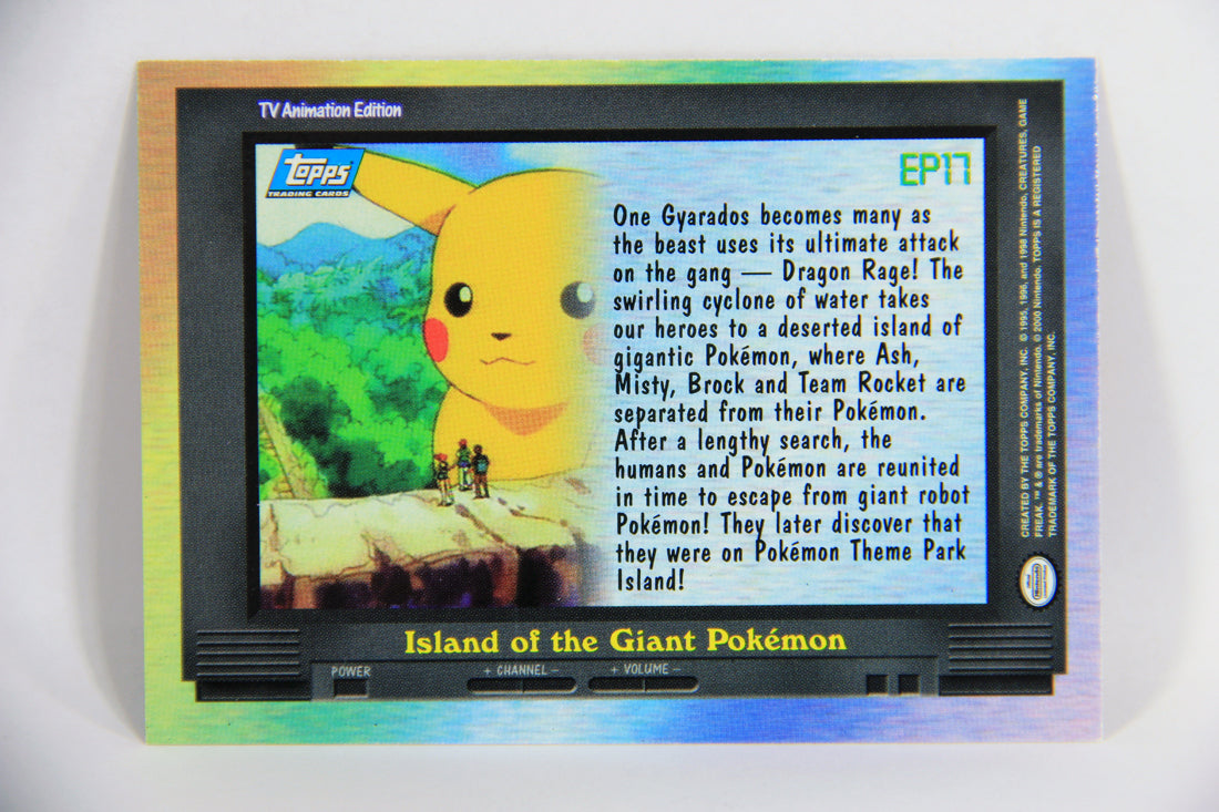 Pokmon Card TV Animation #EP17 Island Of The Giant Pokemon Foil Chase AGS Collectibles Pokmon Card TV Animation #EP17 Island Of The Giant Pokemon Foil Chase AGS Collectibles