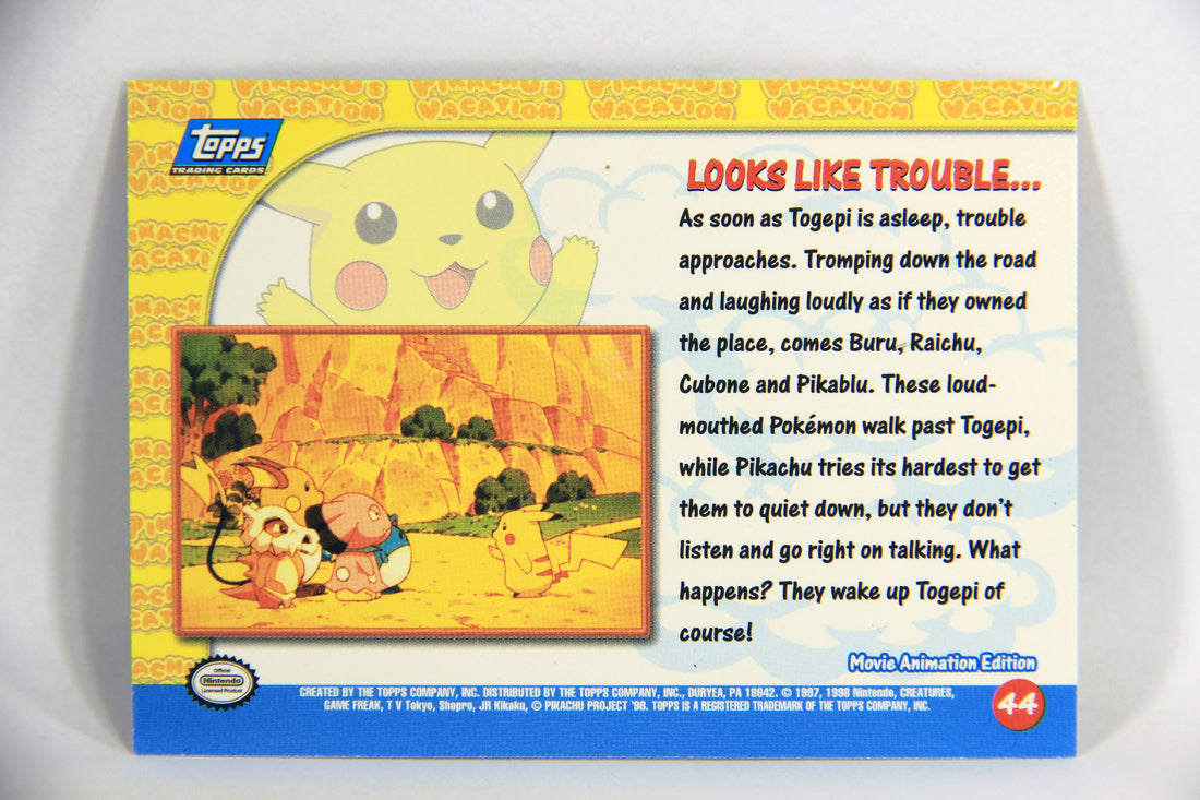 Pokémon Card First Movie #44 Looks Like Trouble Foil Chase Blue 1st Print ENG L015969