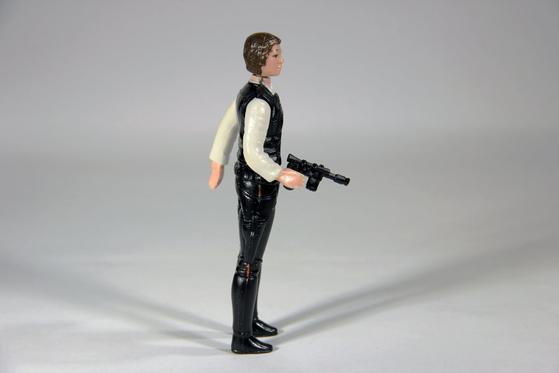 Star Wars Han Solo Small Head 1977 Vintage Figure Hong Kong COO I-1a Unitoy  L015975