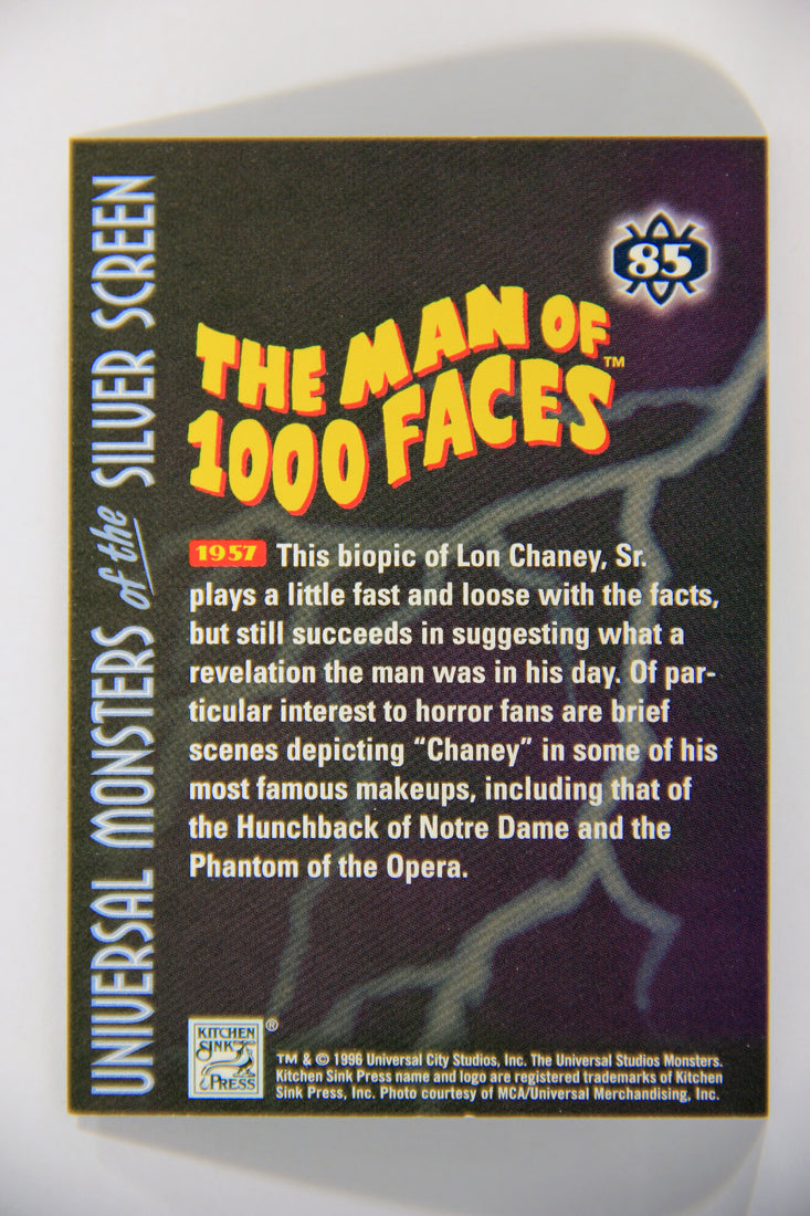 Universal Monsters Of The Silver Screen 1996 Card #85 The Man Of Thousand Faces 1957 L016028
